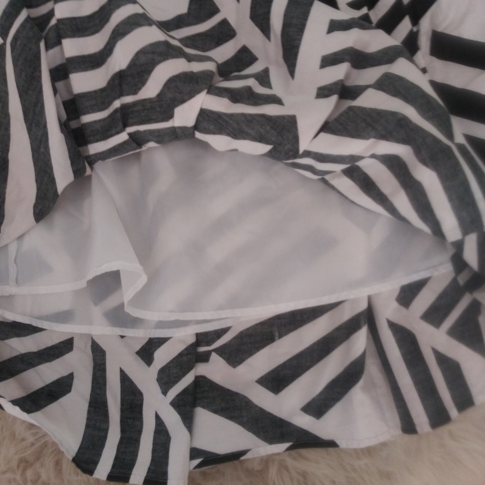 Connection 18 black/white pattern cotton skirt - Picture 4 of 6